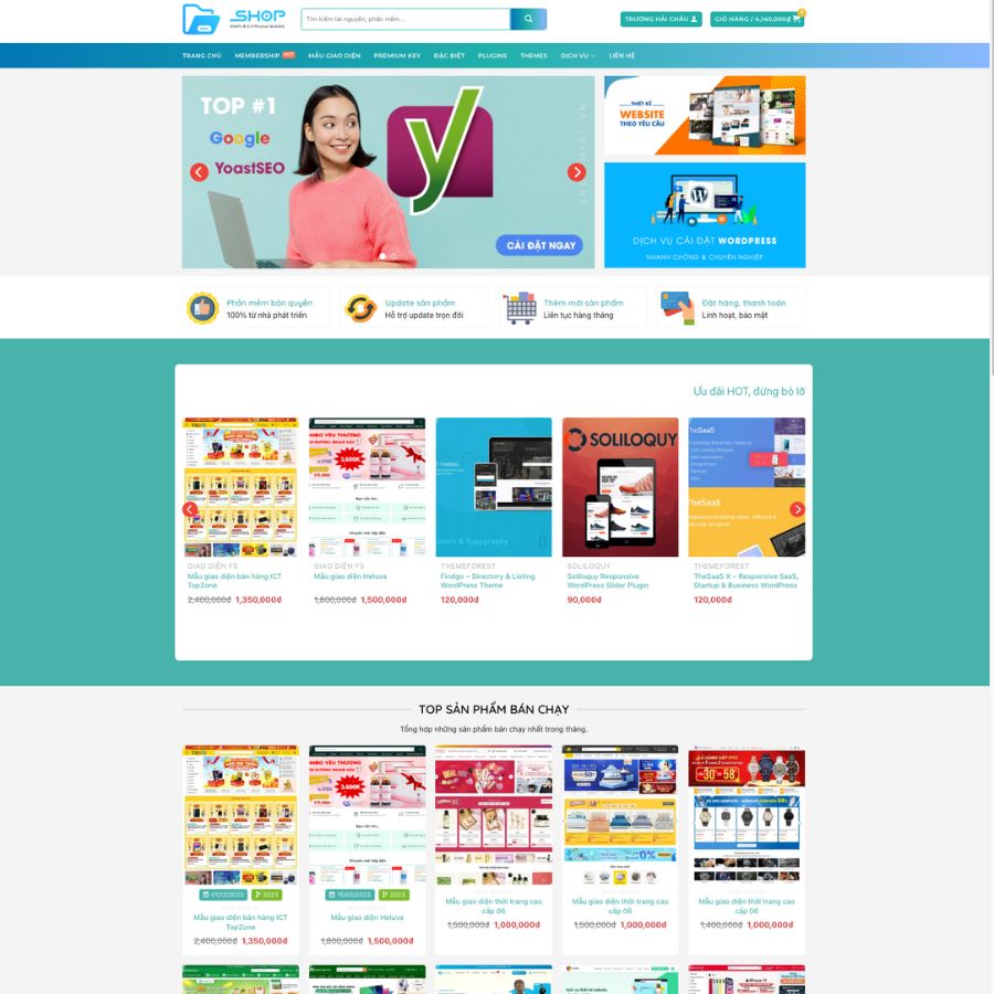 Themes Wordpress đẹp mẫu website cung cấp themes, plugin thiết kế website