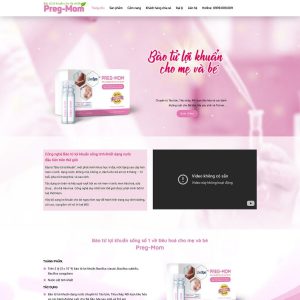 Themes Wordpress mẫu website landingpage thực phẩm chức năng, thuốc, bào tử lợi khuẩn 2