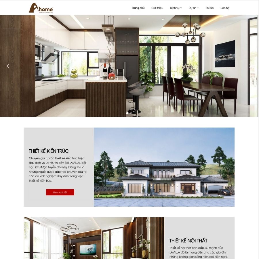 Themes Wordpress mẫu website kiến trúc, công ty nội thất, thiết kế nội thất