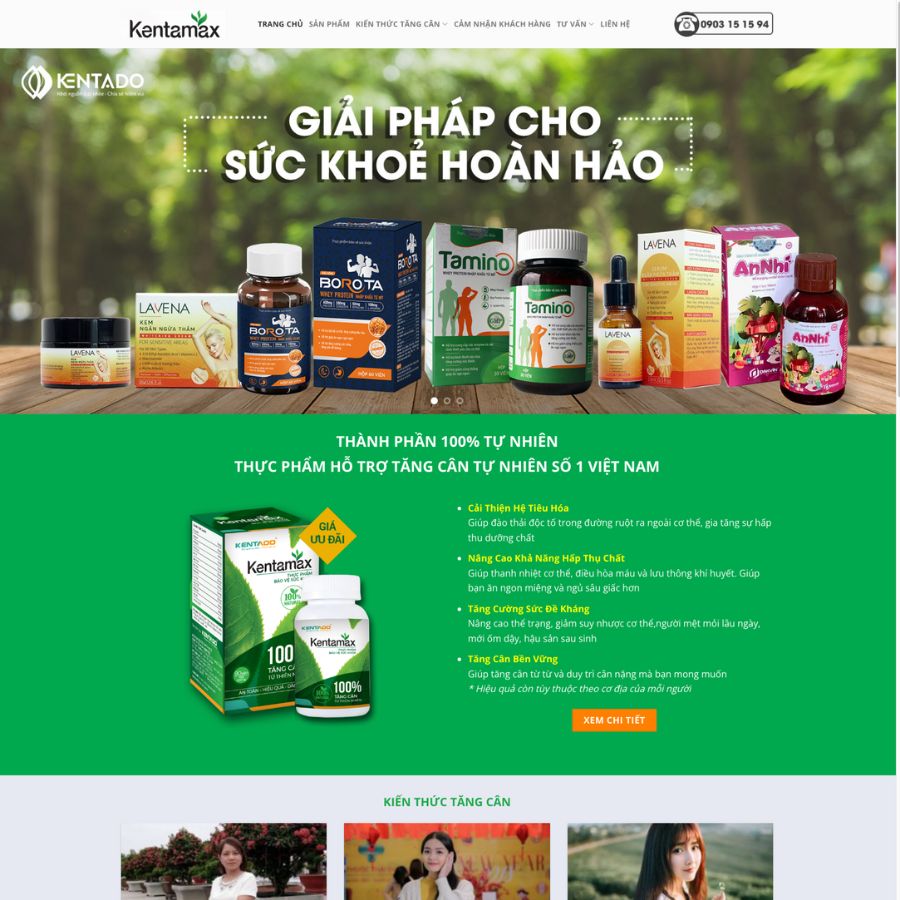 Themes Wordpress mẫu website thực phẩm website thực phẩm chức năng, Landingpage 8 thực phẩm