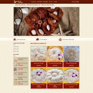 Themes Wordpress mẫu website yến sào, website bán yến sào, web bán hàng yến sào