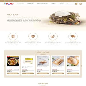 Themes Wordpress đẹp mẫu website bán hàng yến sào